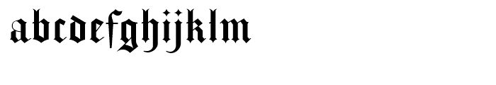 Holland Gothic Regular Font LOWERCASE