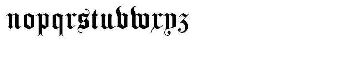 Holland Gothic Regular Font LOWERCASE