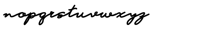 Hoofer Line Black Oblique Font LOWERCASE