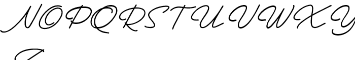 Hoofer Line Medium Oblique Font UPPERCASE