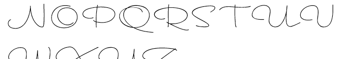 Hoofer Line Space Font UPPERCASE