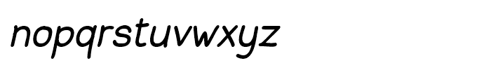 Hoofer Sans Black Oblique Font LOWERCASE