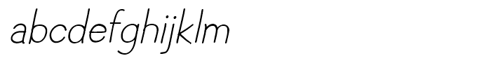 Hoofer Sans Medium Oblique Font LOWERCASE