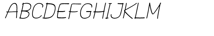Hoofer Sans Medium SC Oblique Font UPPERCASE