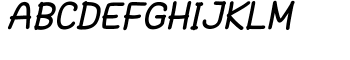 Hoofer Sans Ultra Black Oblique Font UPPERCASE