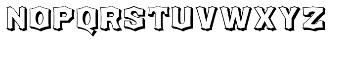 Houdini Shaded Font LOWERCASE