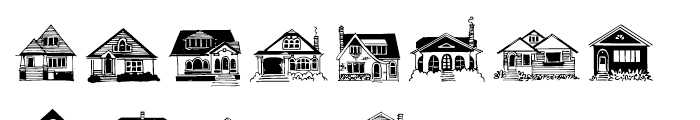 House Doodles Font UPPERCASE