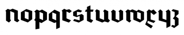 Hohenstein Gotisch Pro Regular Font LOWERCASE