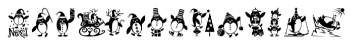 Holiday Penguins Regular Font UPPERCASE