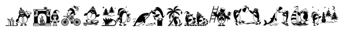 Holiday Penguins Regular Font LOWERCASE