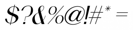 Holt Sans Italic Font OTHER CHARS