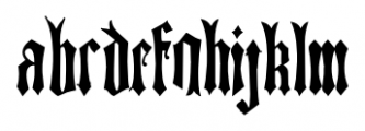 HolyChurch Regular Font LOWERCASE
