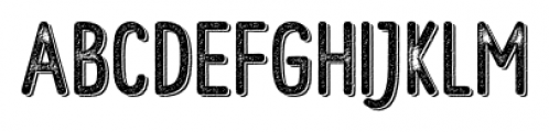 Hometown Rough Shadow Font UPPERCASE