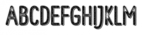 Hometown Rough Shadow Font LOWERCASE