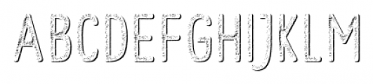 Hometown Rough White Shadow Font UPPERCASE