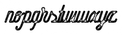 Hometown Script Rough Bold Font LOWERCASE