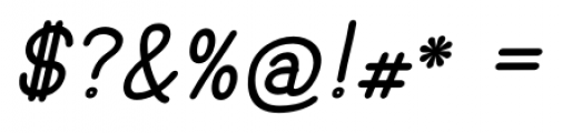 Hoofer Sans Blak Oblique Font OTHER CHARS