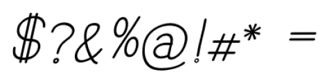 Hoofer Sans Medium Oblique Font OTHER CHARS