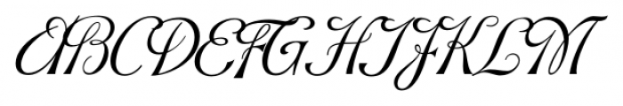 Hortensia Regular Font UPPERCASE
