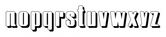 Hostil Shadow Font LOWERCASE