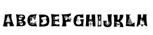 HOho SANTa Font UPPERCASE