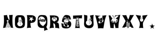 HOho SANTa Font UPPERCASE