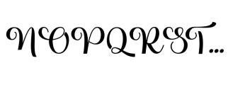 Ho hello Font UPPERCASE