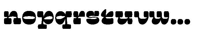 Hob Snob Font LOWERCASE