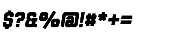 Hockeynight Serif Black Italic Font OTHER CHARS