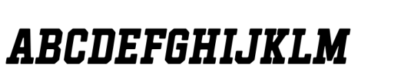 Hockeynight Serif Bold Italic Font UPPERCASE
