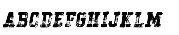 Hockeynight Serif Brush Bold Italic Font UPPERCASE
