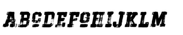 Hockeynight Serif Brush Bold Italic Font LOWERCASE