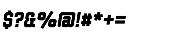 Hockeynight Serif Extra Bold Italic Font OTHER CHARS