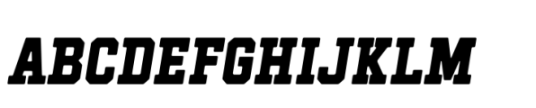Hockeynight Serif Extra Bold Italic Font UPPERCASE