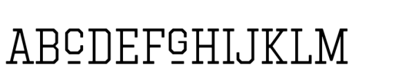Hockeynight Serif Light Font LOWERCASE