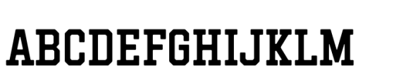 Hockeynight Serif Medium Font UPPERCASE