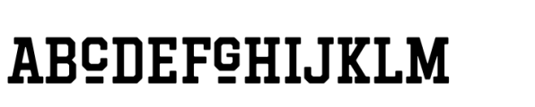 Hockeynight Serif Medium Font LOWERCASE