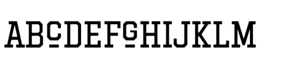 Hockeynight Serif Regular Font LOWERCASE