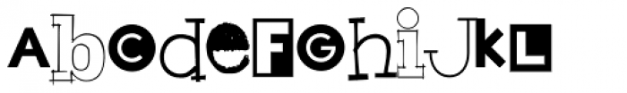 Hodgepodge Font LOWERCASE
