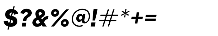 Hofmann Grotesk Black Italic Font OTHER CHARS