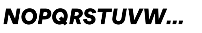 Hofmann Grotesk Black Italic Font UPPERCASE