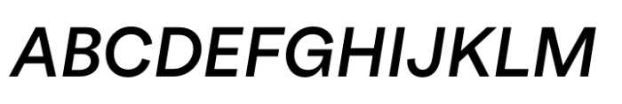Hofmann Grotesk Bold Italic Font UPPERCASE