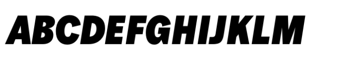 Hofmann Grotesk Compressed italic Font UPPERCASE