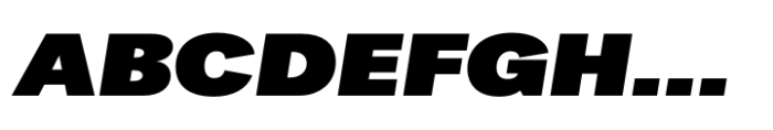 Hofmann Grotesk Expanded italic Font UPPERCASE