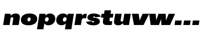 Hofmann Grotesk Expanded italic Font LOWERCASE