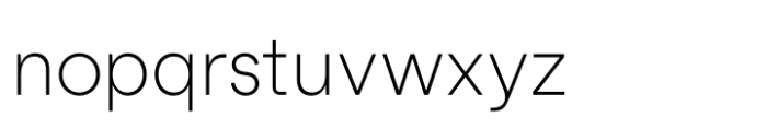 Hofmann Grotesk Thin Font LOWERCASE