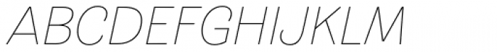 Hogar Extra Light Italic Font UPPERCASE