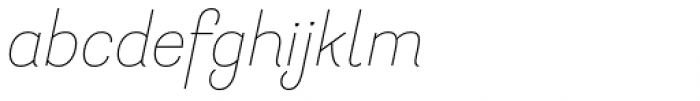 Hogar Extra Light Italic Font LOWERCASE