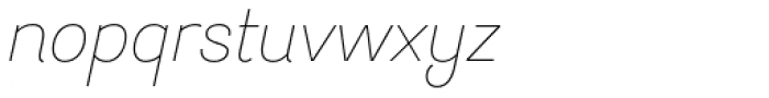 Hogar Extra Light Italic Font LOWERCASE