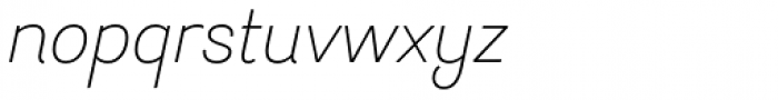 Hogar Light Italic Font LOWERCASE
